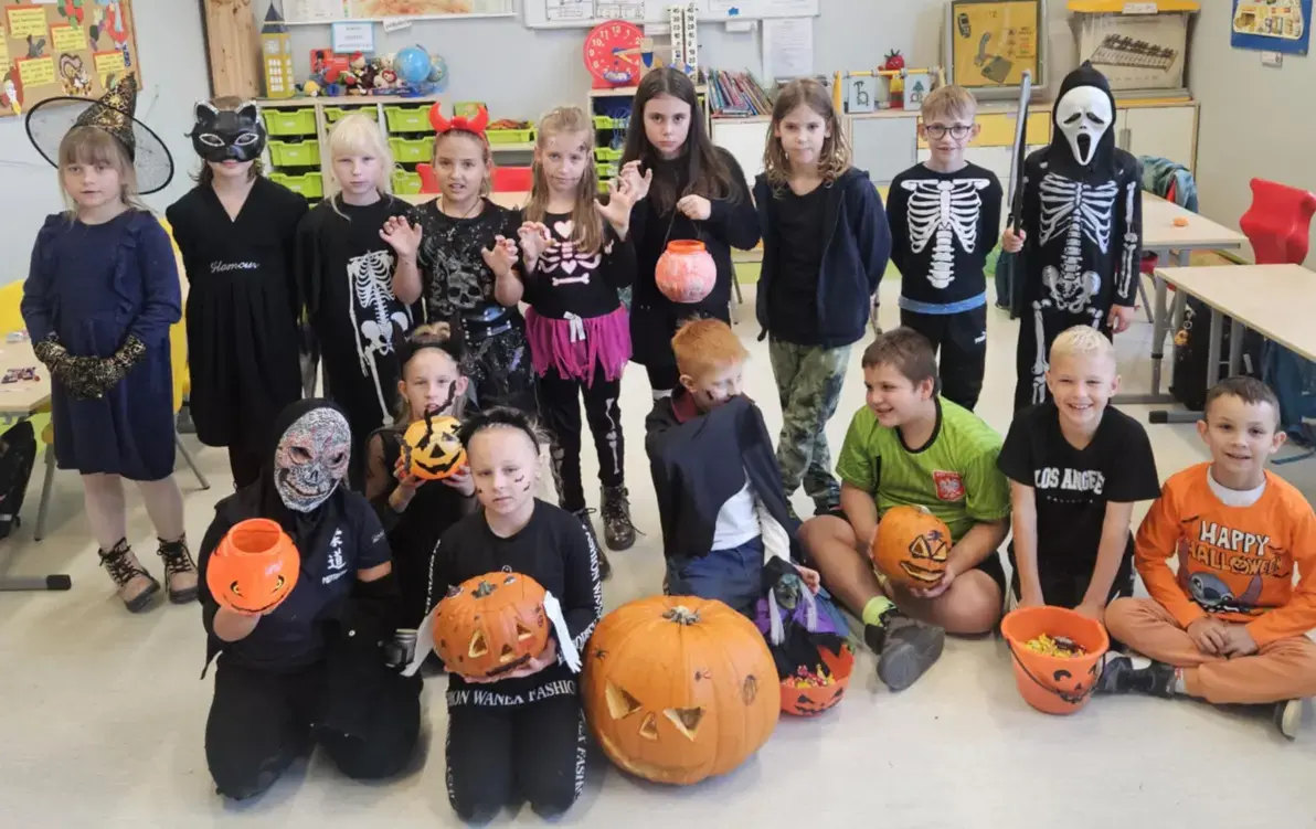 Zdjęcie do Halloween na lekcji języka angielskiego w klasie 2a  