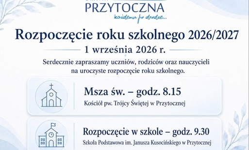 Zdjęcie do Rozpoczęcie roku szkolnego 2026/2027